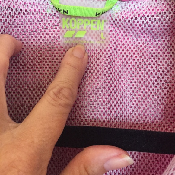 Koppen Womens Sz/L Pink Windbreaker/Rainjacket - Picture 2 of 6